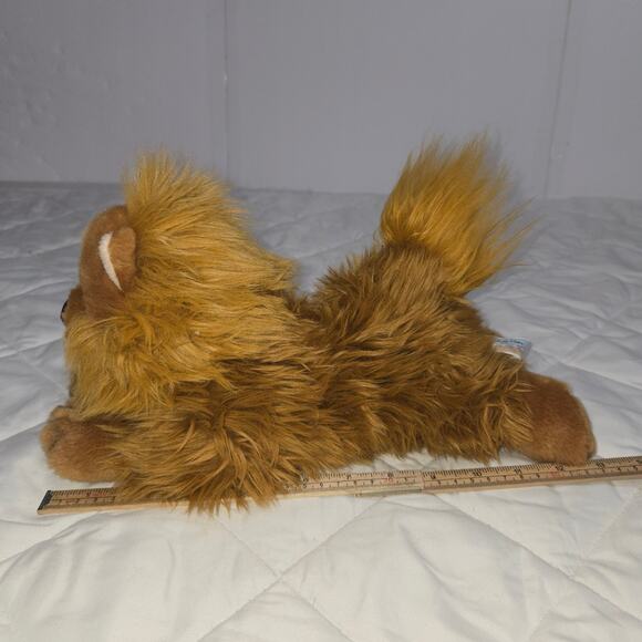 Animal Alley Plush Brown Dog Stuffed Animal with Fluffy Tail 13 in Pomeranian - Picture 8 of 9